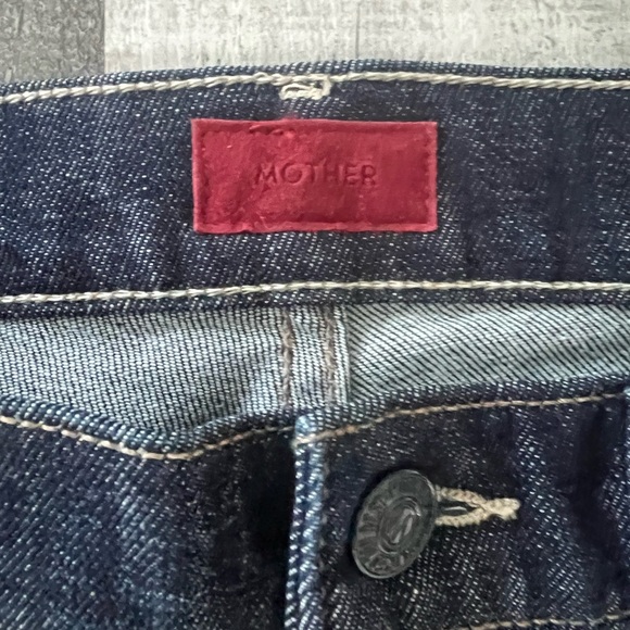 MOTHER Insider Crop Step Fray Speed Races Jeans Size 26 - Picture 4 of 7